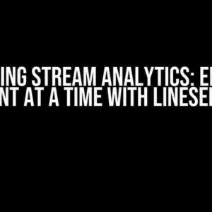 Mastering Stream Analytics: Ensuring One Event at a Time with LineSeparated