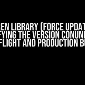 Siren Library (Force Update): Demystifying the Version Conundrum for TestFlight and Production Builds